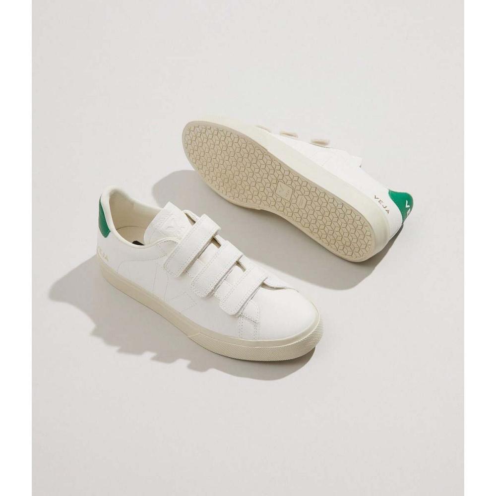 παπουτσια ανδρικα Veja RECIFE CHROMEFREE White/Green | GR 199CTV